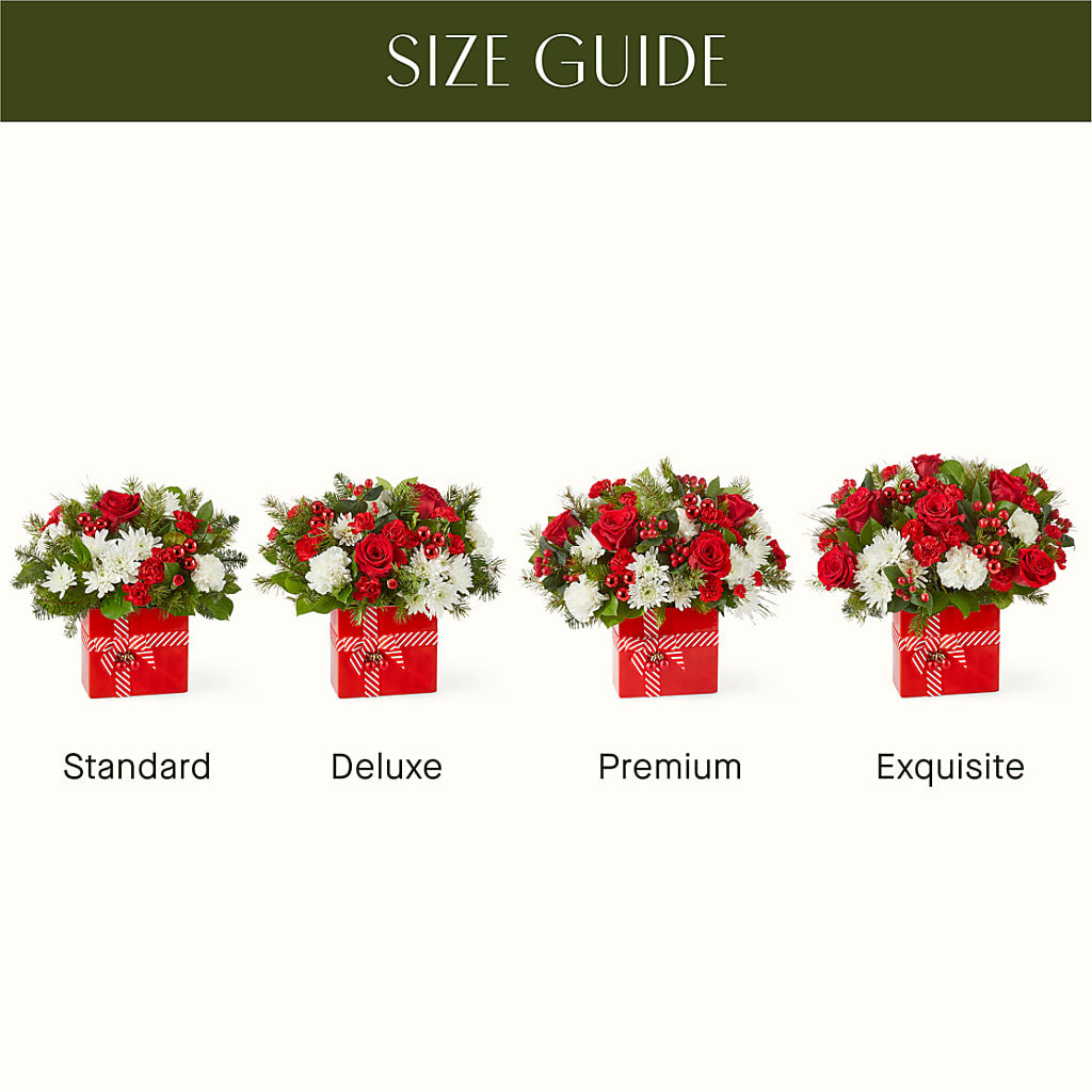 Presents Under the Tree Bouquet – A BEAUTIFUL DAY FLORIST WINE & GOURMET, Port Saint Lucie FL