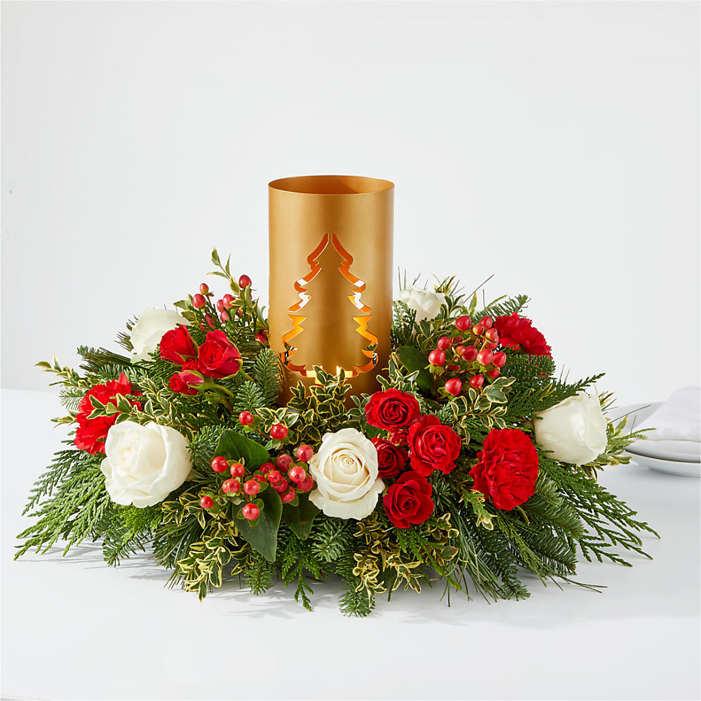 December Dreams Centerpiece – A BEAUTIFUL DAY FLORIST WINE & GOURMET, Port Saint Lucie FL