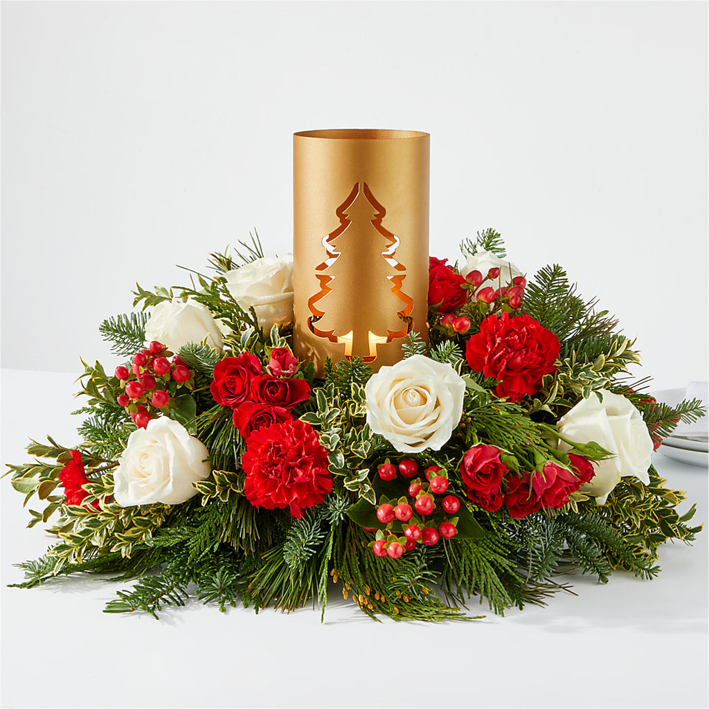 December Dreams Centerpiece – A BEAUTIFUL DAY FLORIST WINE & GOURMET, Port Saint Lucie FL
