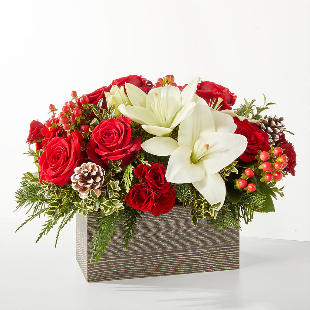 Snowy Wonderland Bouquet – A BEAUTIFUL DAY FLORIST WINE & GOURMET, Port Saint Lucie FL