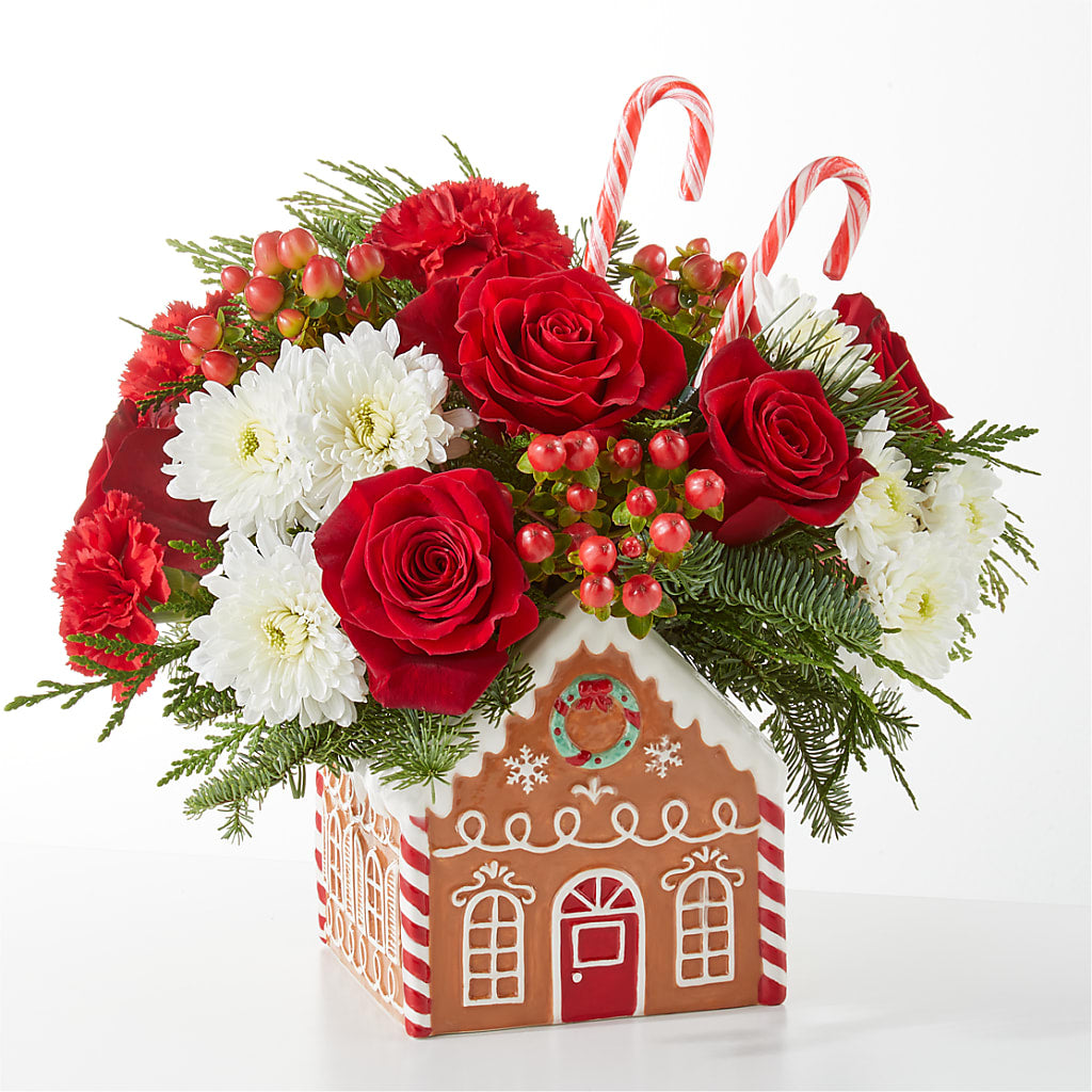 Gingerbread Bakery Bouquet – A BEAUTIFUL DAY FLORIST WINE & GOURMET, Port Saint Lucie FL
