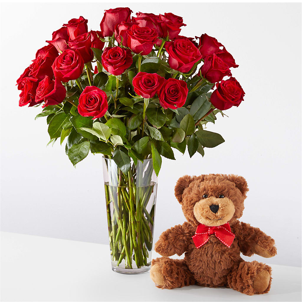 Romantic Long Stem Red Rose Bouquet Bundles – A BEAUTIFUL DAY FLORIST WINE & GOURMET, Port Saint Lucie FL