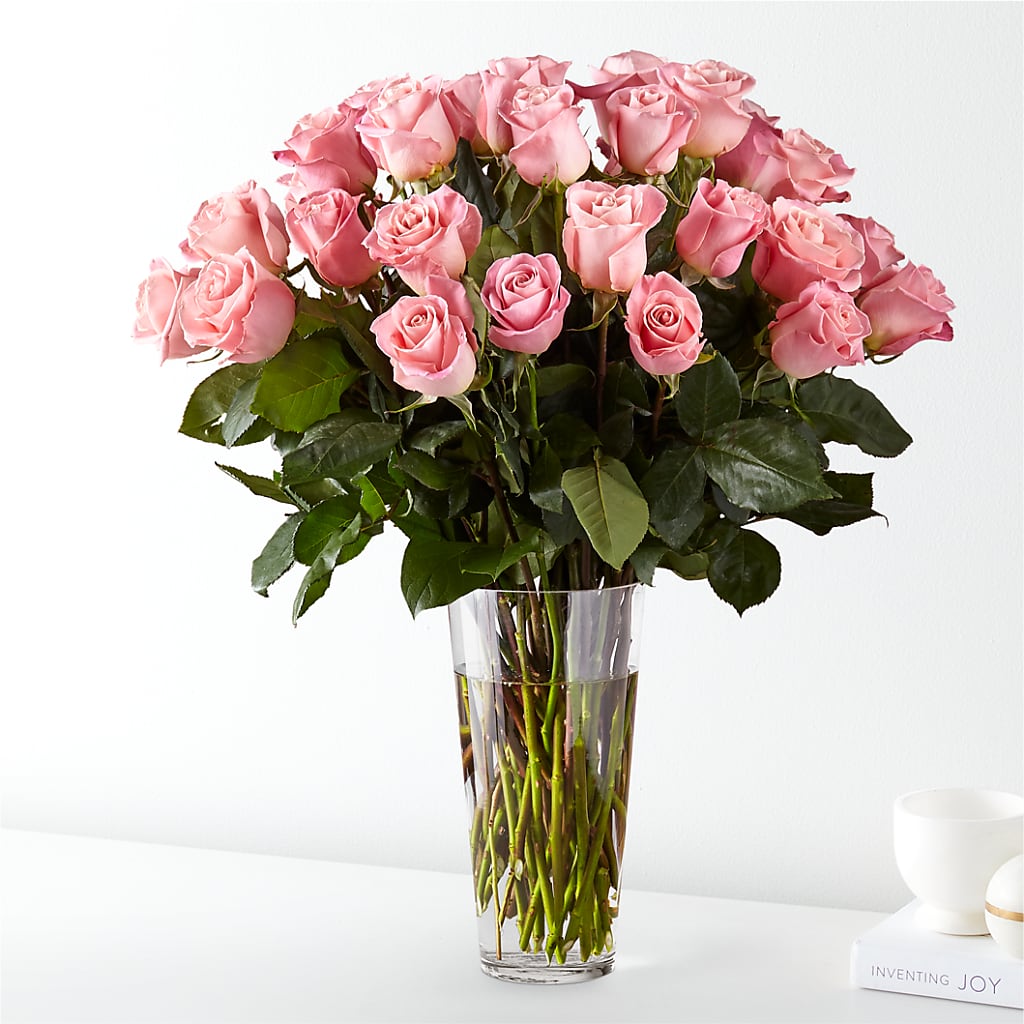 Long Stem Pink Rose Bouquet – A BEAUTIFUL DAY FLORIST WINE & GOURMET, Port Saint Lucie FL