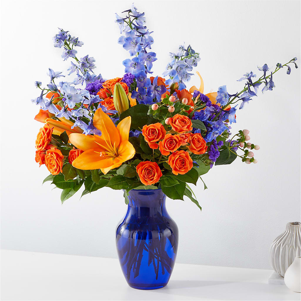 Radiant Citrus Bouquet – A BEAUTIFUL DAY FLORIST WINE & GOURMET, Port Saint Lucie FL