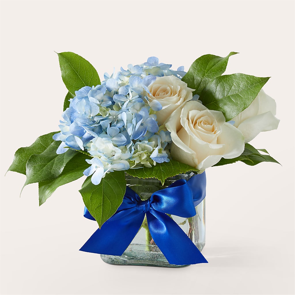 Sky Blue Delight Bouquet – A BEAUTIFUL DAY FLORIST WINE & GOURMET, Port Saint Lucie FL