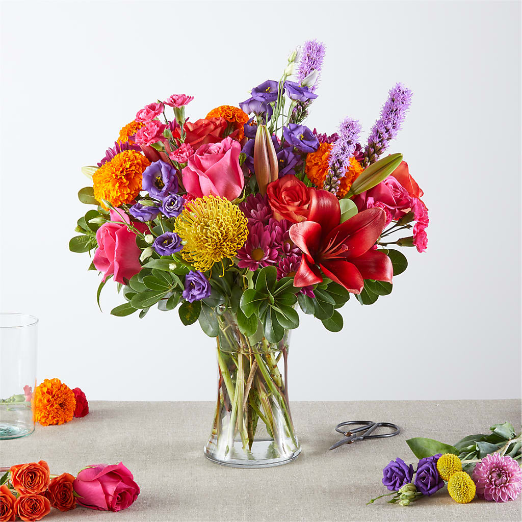 Feast of Color – A Florist Original – A BEAUTIFUL DAY FLORIST WINE & GOURMET, Port Saint Lucie FL