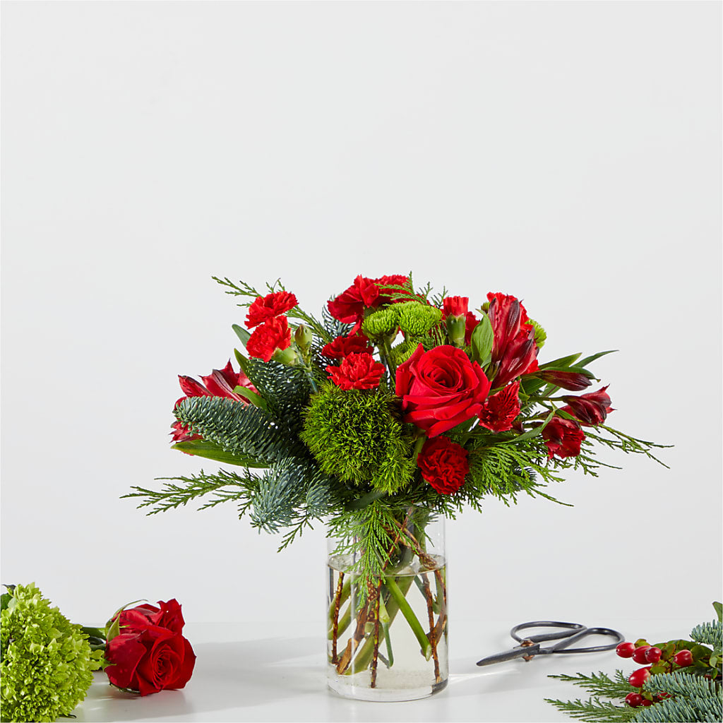 Merry Moment Bouquet – A Florist Original – A BEAUTIFUL DAY FLORIST WINE & GOURMET, Port Saint Lucie FL