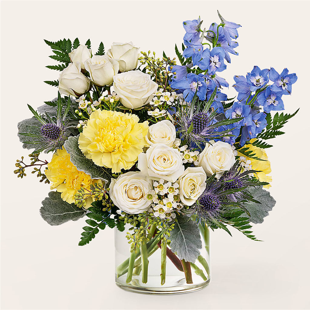 Lemon Sorbet Bouquet – A BEAUTIFUL DAY FLORIST WINE & GOURMET, Port Saint Lucie FL