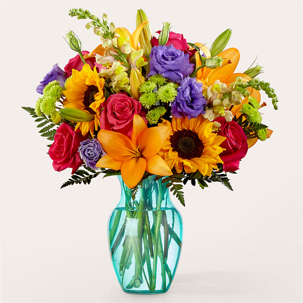 Double Rainbow Bouquet – A BEAUTIFUL DAY FLORIST WINE & GOURMET, Port Saint Lucie FL