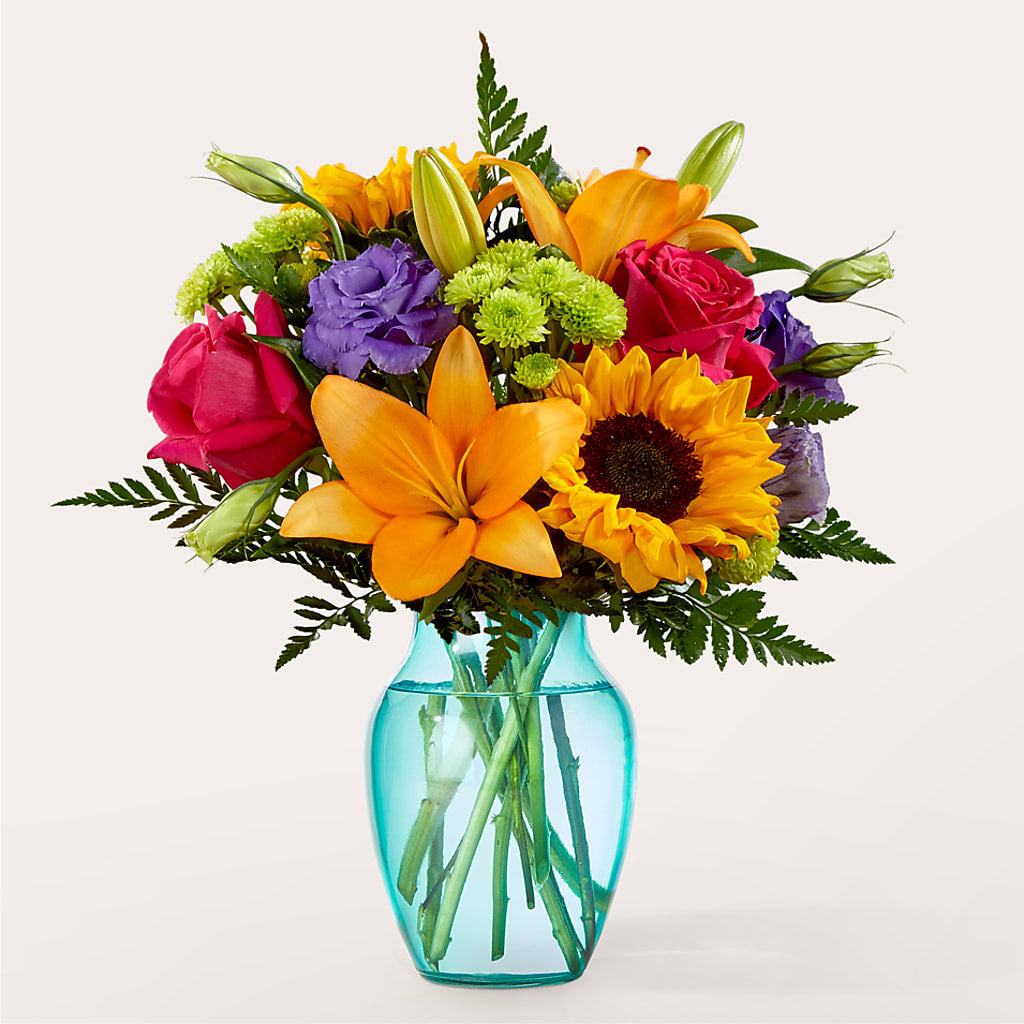 Double Rainbow Bouquet – A BEAUTIFUL DAY FLORIST WINE & GOURMET, Port Saint Lucie FL