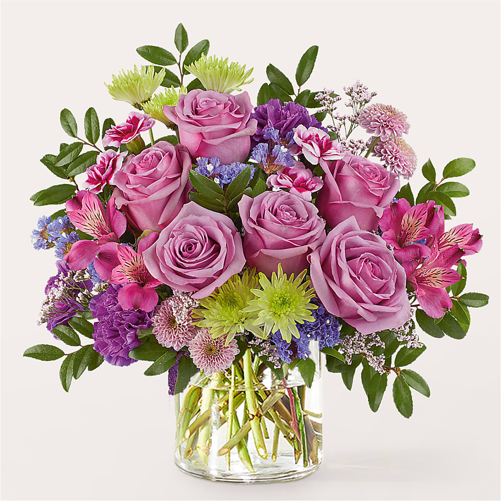 Glass Half Full Bouquet – A BEAUTIFUL DAY FLORIST WINE & GOURMET, Port Saint Lucie FL