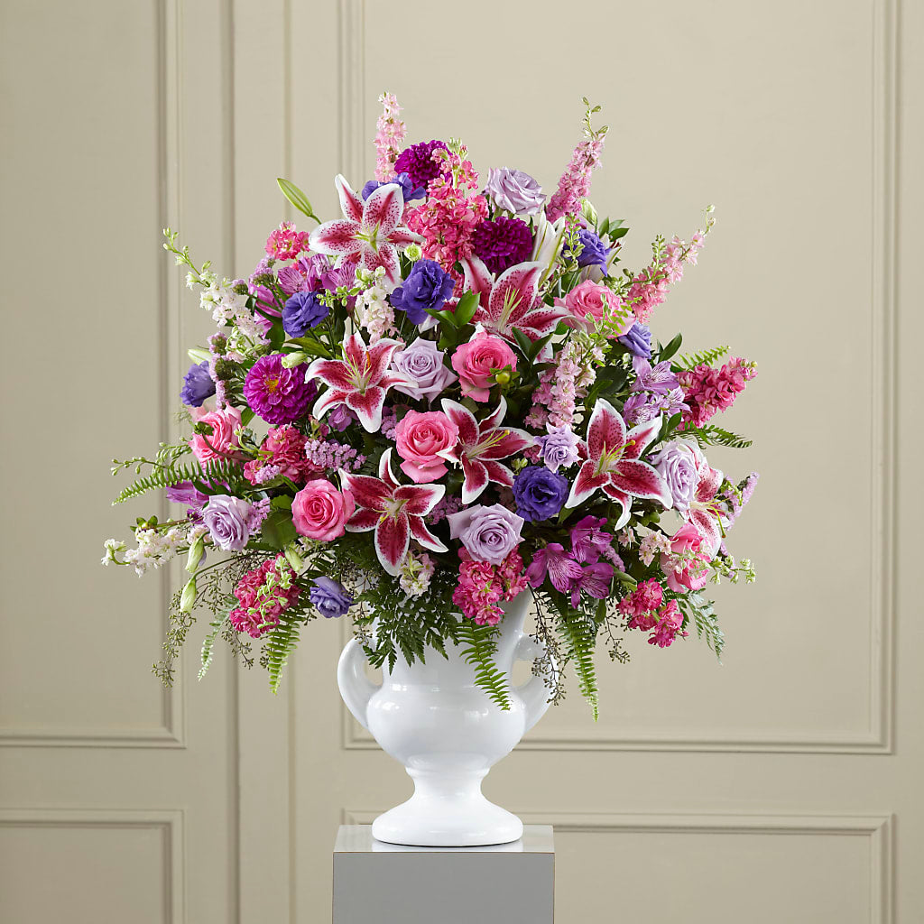 Peaceful Tribute Arrangement – A BEAUTIFUL DAY FLORIST WINE & GOURMET, Port Saint Lucie FL