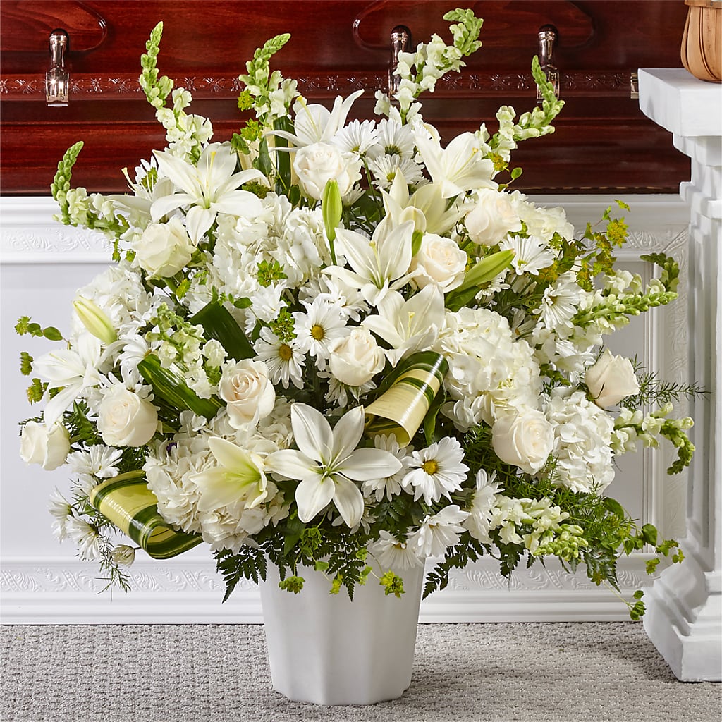 Thoughts of Tranquility Floor Basket – A BEAUTIFUL DAY FLORIST WINE & GOURMET, Port Saint Lucie FL