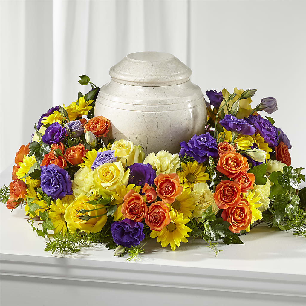 Blossoms of Remembrance Cremation Adornment – A BEAUTIFUL DAY FLORIST WINE & GOURMET, Port Saint Lucie FL