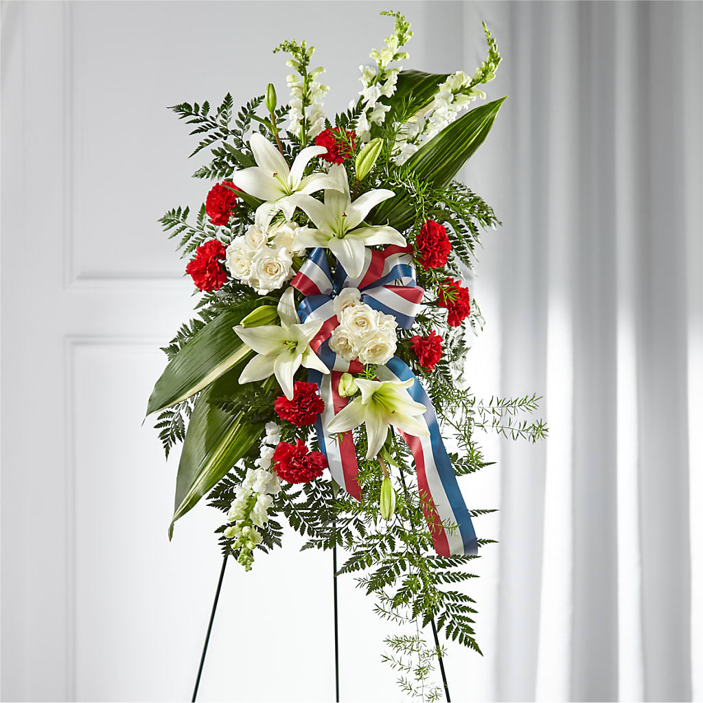 Stars of Life Standing Spray – A BEAUTIFUL DAY FLORIST WINE & GOURMET, Port Saint Lucie FL