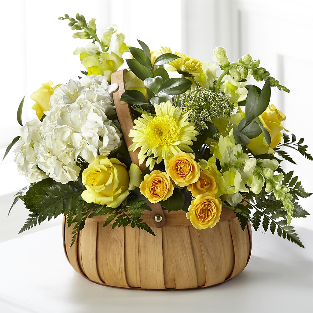 Rustic Remembrance Basket – A BEAUTIFUL DAY FLORIST WINE & GOURMET, Port Saint Lucie FL