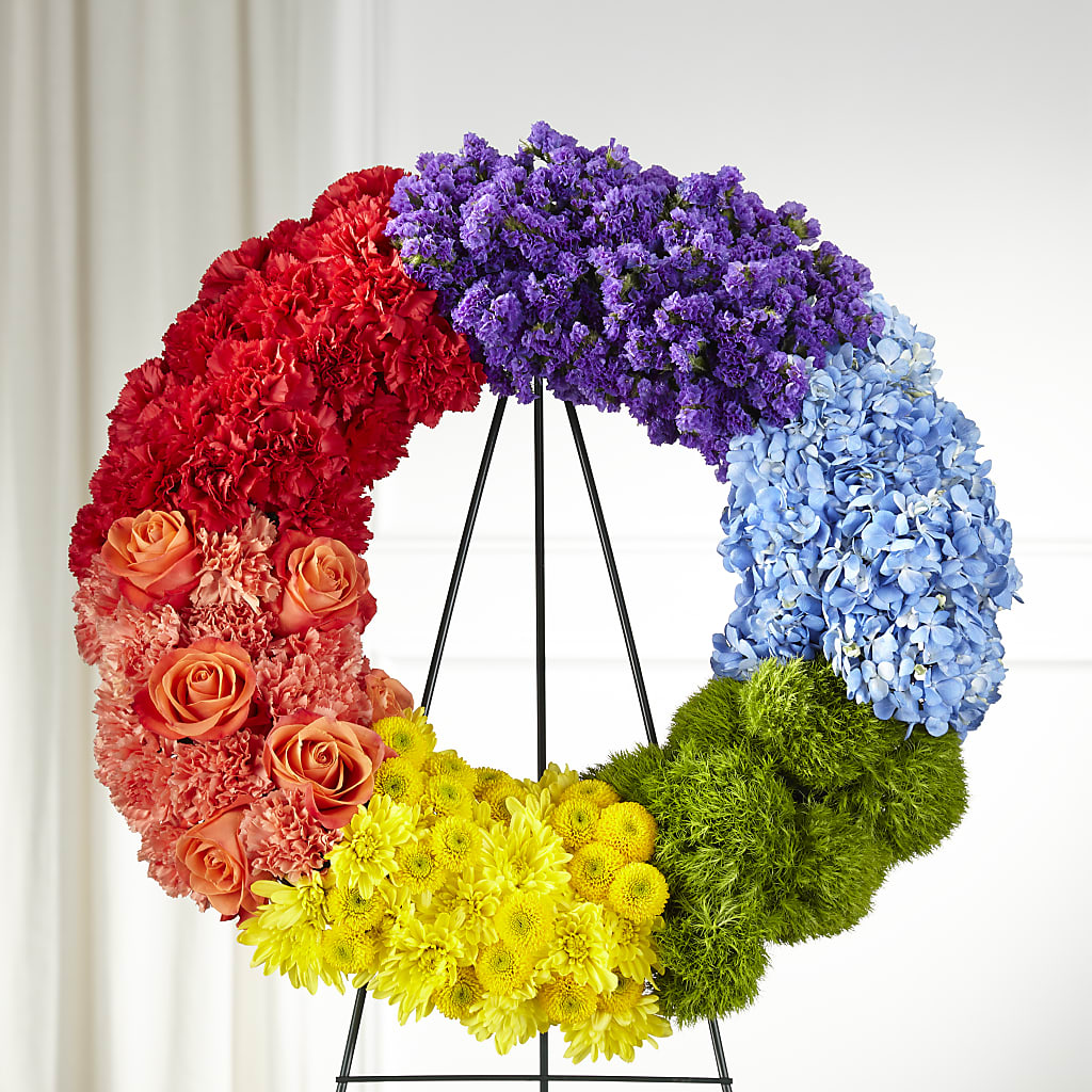 Circle of Love Wreath – A BEAUTIFUL DAY FLORIST WINE & GOURMET, Port Saint Lucie FL