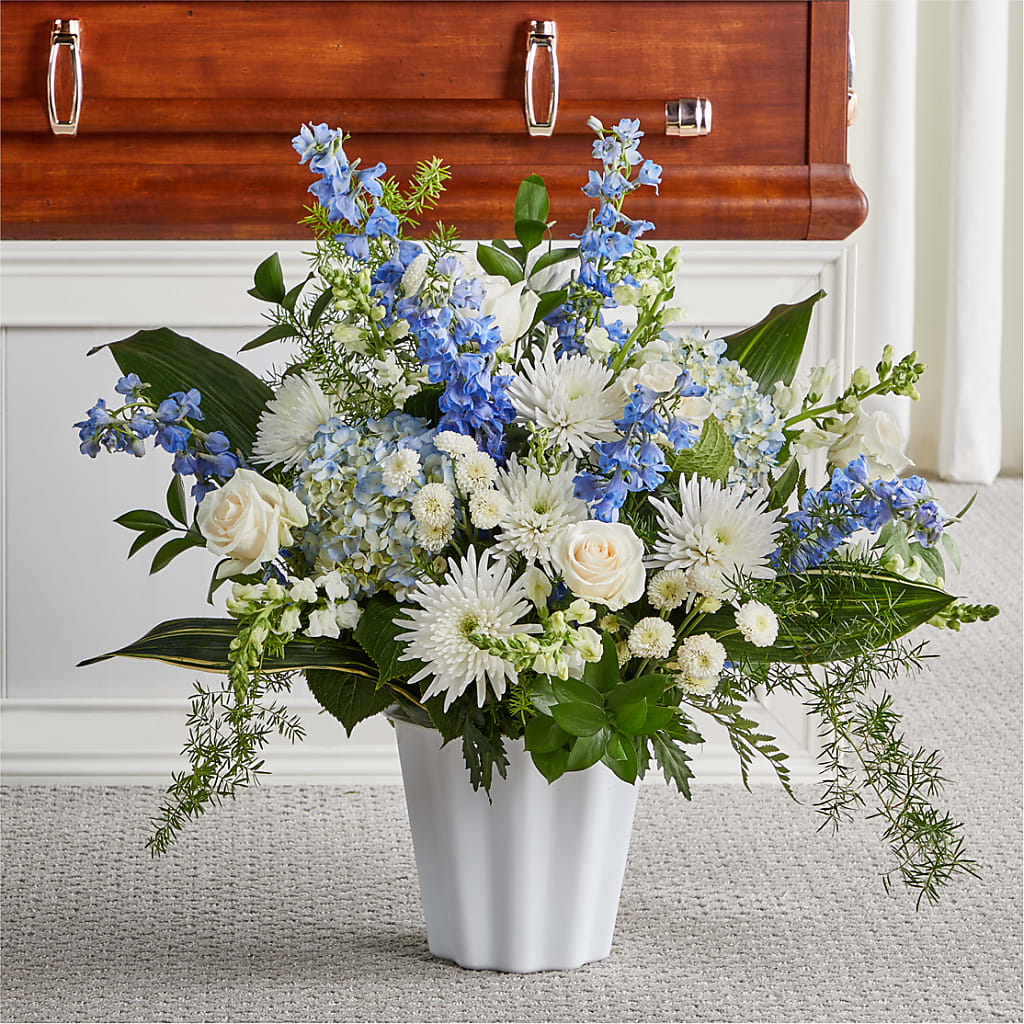 Everlasting Memories Floor Basket – A BEAUTIFUL DAY FLORIST WINE & GOURMET, Port Saint Lucie FL