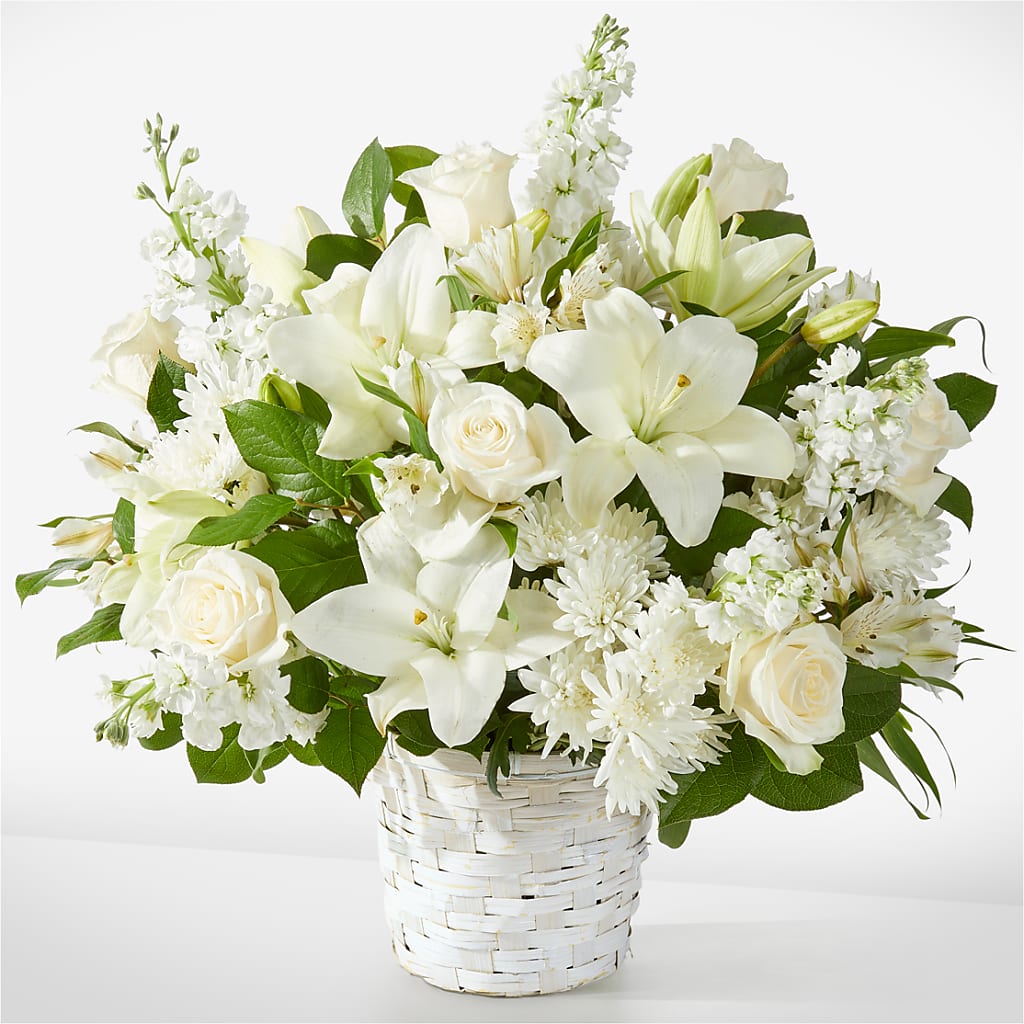 Peaceful Reflections Arrangement – A BEAUTIFUL DAY FLORIST WINE & GOURMET, Port Saint Lucie FL