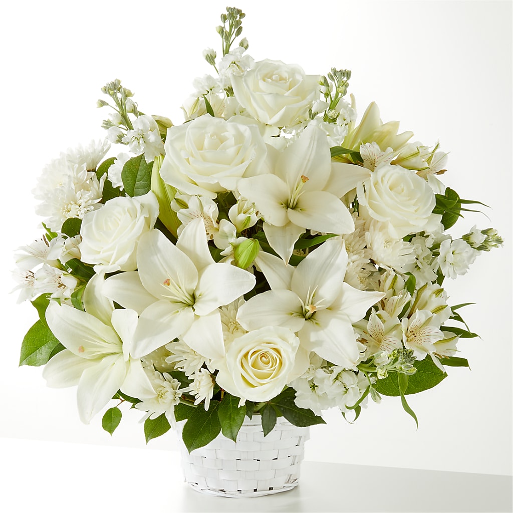 Peaceful Reflections Arrangement – A BEAUTIFUL DAY FLORIST WINE & GOURMET, Port Saint Lucie FL