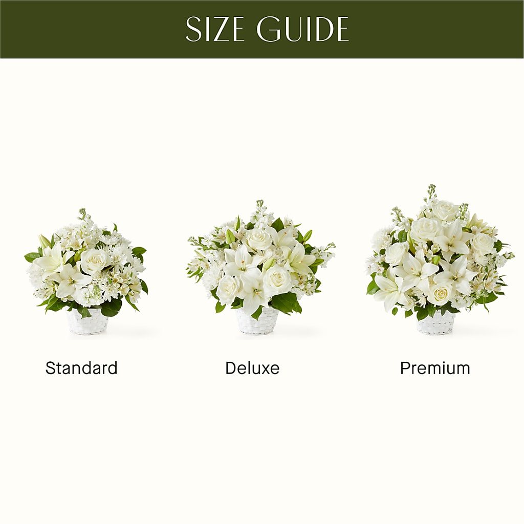 Peaceful Reflections Arrangement – A BEAUTIFUL DAY FLORIST WINE & GOURMET, Port Saint Lucie FL