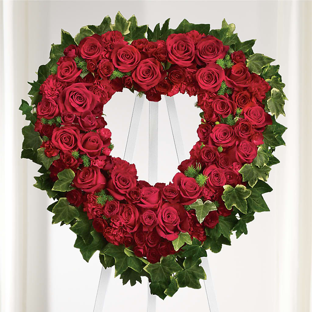 Wholehearted Standing Spray – A BEAUTIFUL DAY FLORIST WINE & GOURMET, Port Saint Lucie FL