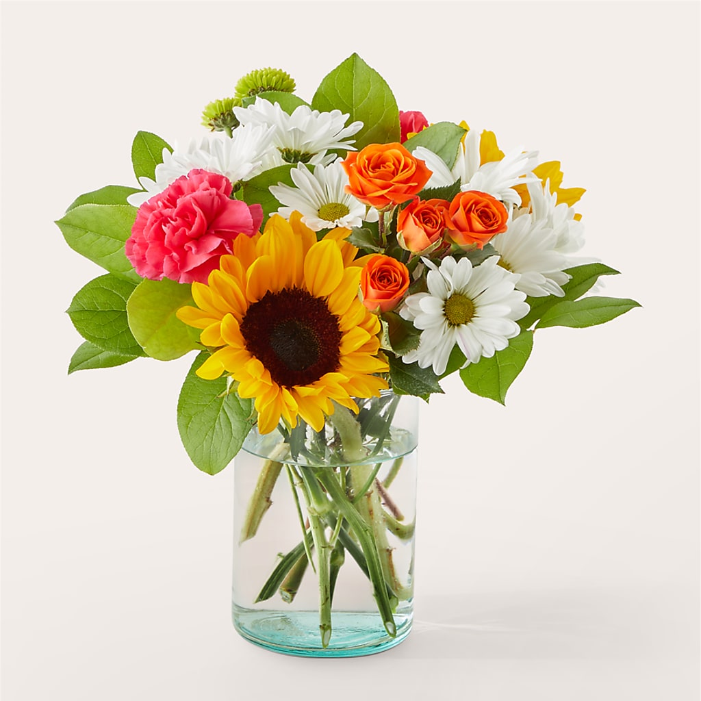 Sun-drenched Blooms Bouquet – A BEAUTIFUL DAY FLORIST WINE & GOURMET, Port Saint Lucie FL