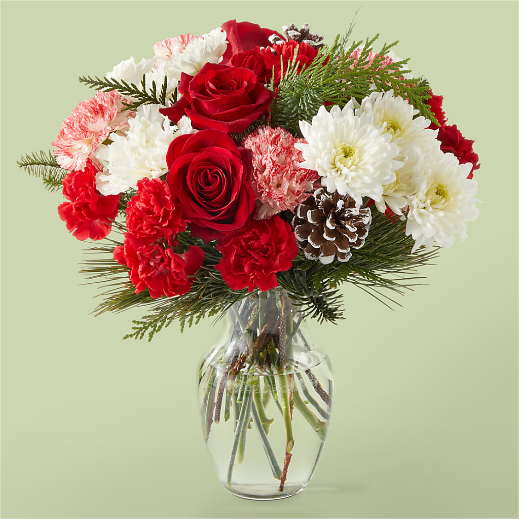 Candy Cane Lane Bouquet – A BEAUTIFUL DAY FLORIST WINE & GOURMET, Port Saint Lucie FL