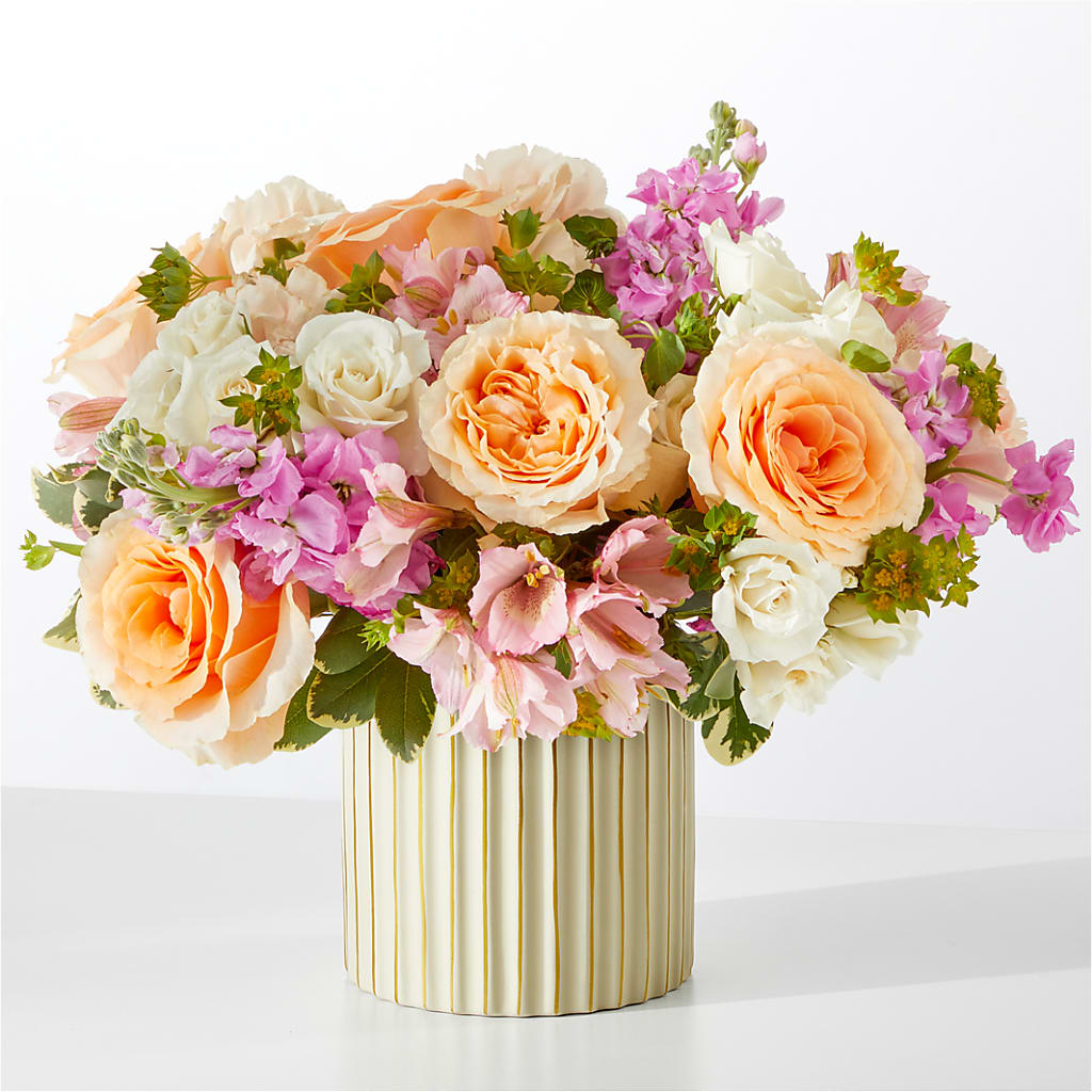 Paradise Bouquet with Ivory Vase – A BEAUTIFUL DAY FLORIST WINE & GOURMET, Port Saint Lucie FL