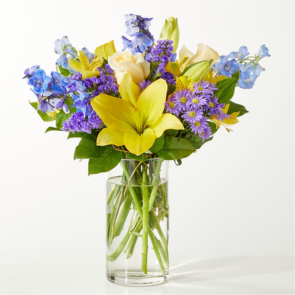 Limoncello Bouquet – A BEAUTIFUL DAY FLORIST WINE & GOURMET, Port Saint Lucie FL