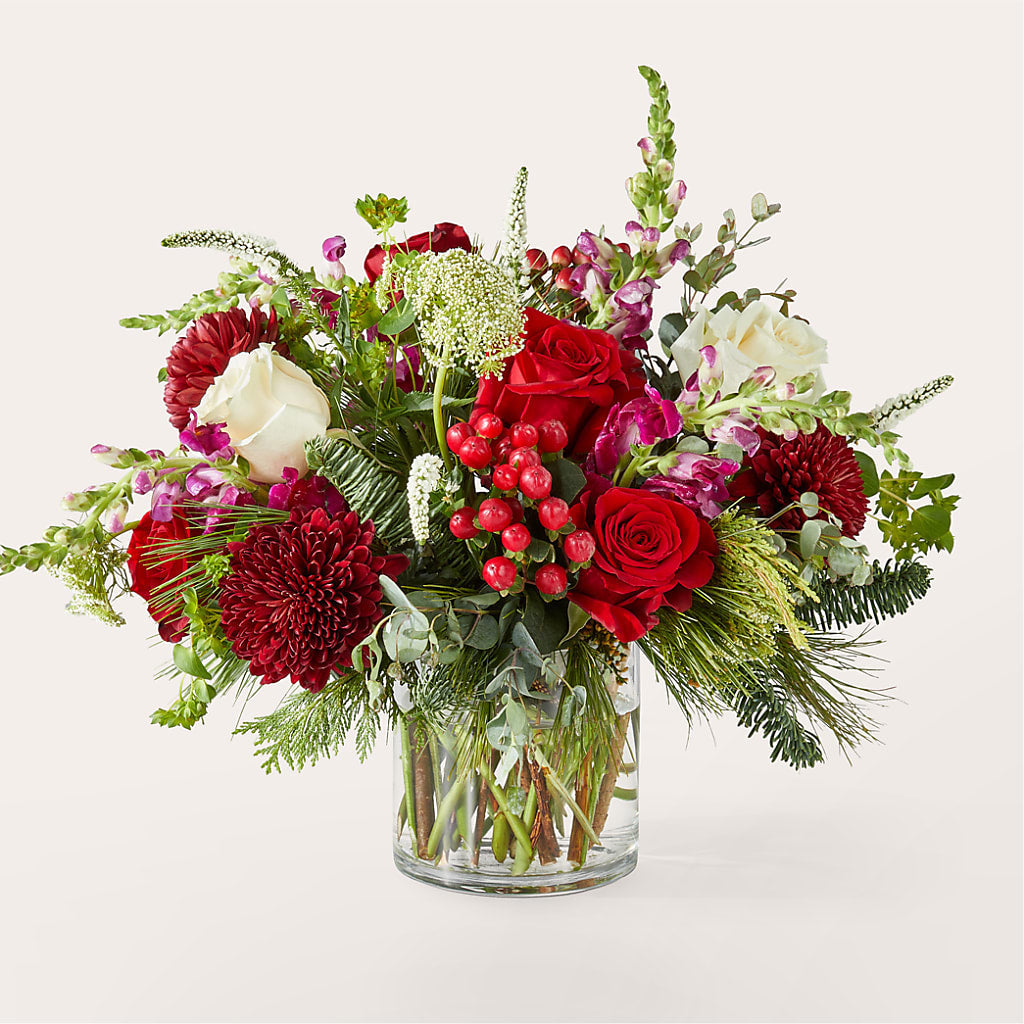 Cranberry Fizz Bouquet – A BEAUTIFUL DAY FLORIST WINE & GOURMET, Port Saint Lucie FL