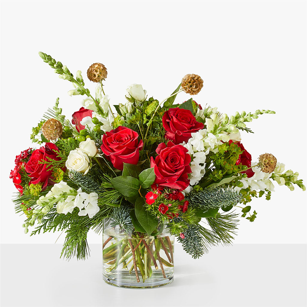 Deck the Halls Bouquet – A BEAUTIFUL DAY FLORIST WINE & GOURMET, Port Saint Lucie FL