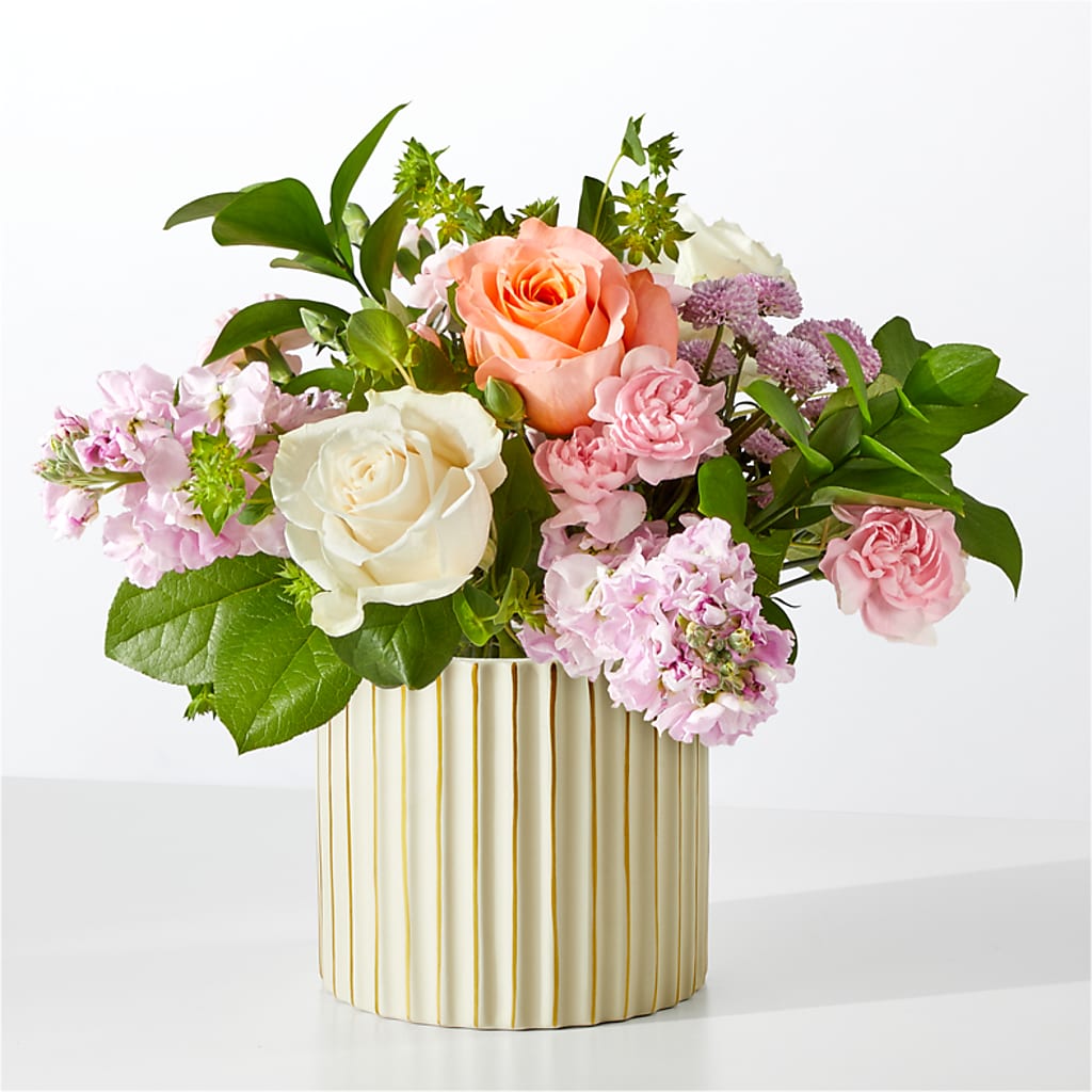 French Market Bouquet with Ivory Vase – A BEAUTIFUL DAY FLORIST WINE & GOURMET, Port Saint Lucie FL
