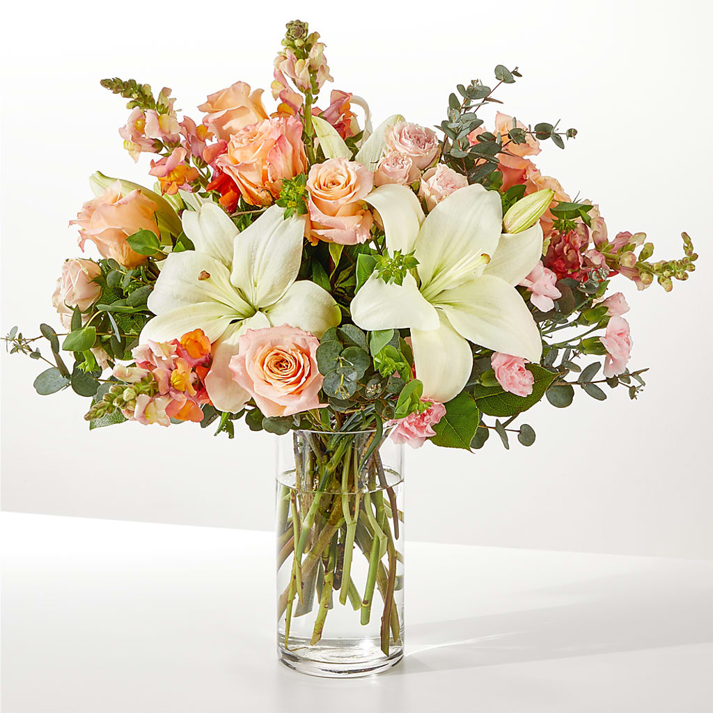 Grapefruit Splash Bouquet – A BEAUTIFUL DAY FLORIST WINE & GOURMET, Port Saint Lucie FL