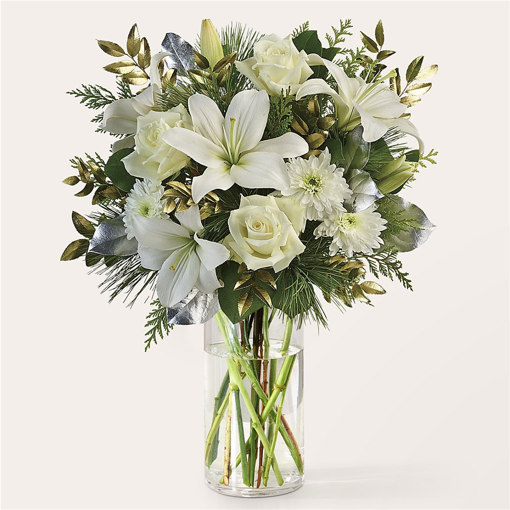 Wintry Mix Bouquet – A BEAUTIFUL DAY FLORIST WINE & GOURMET, Port Saint Lucie FL