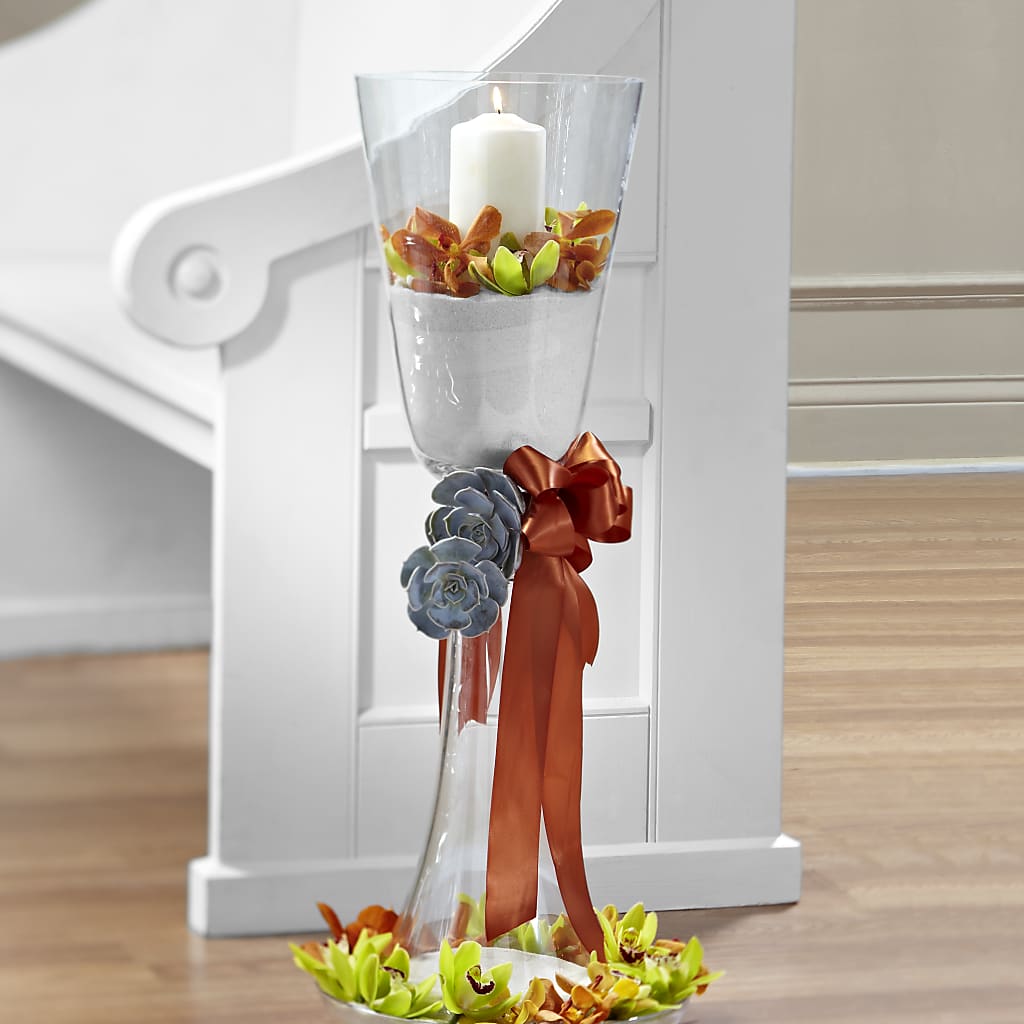 Matrimony Pew Decor – A BEAUTIFUL DAY FLORIST WINE & GOURMET, Port Saint Lucie FL