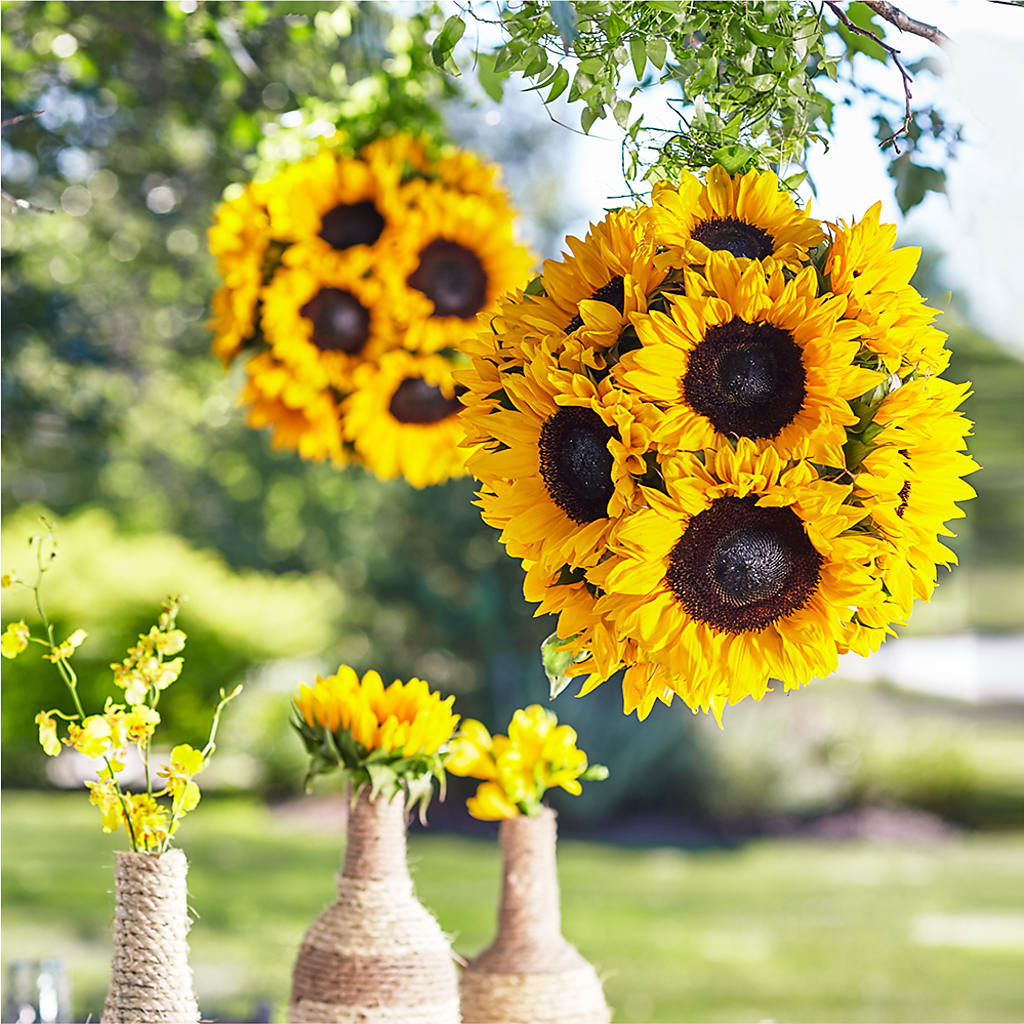 Sublime Garden Hanging Arrangement – A BEAUTIFUL DAY FLORIST WINE & GOURMET, Port Saint Lucie FL