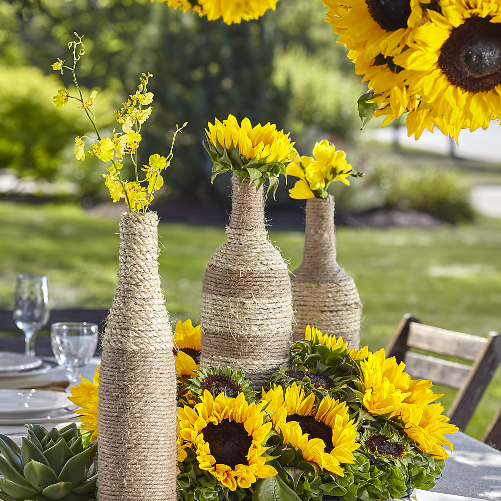 Sublime Garden Centerpiece – A BEAUTIFUL DAY FLORIST WINE & GOURMET, Port Saint Lucie FL