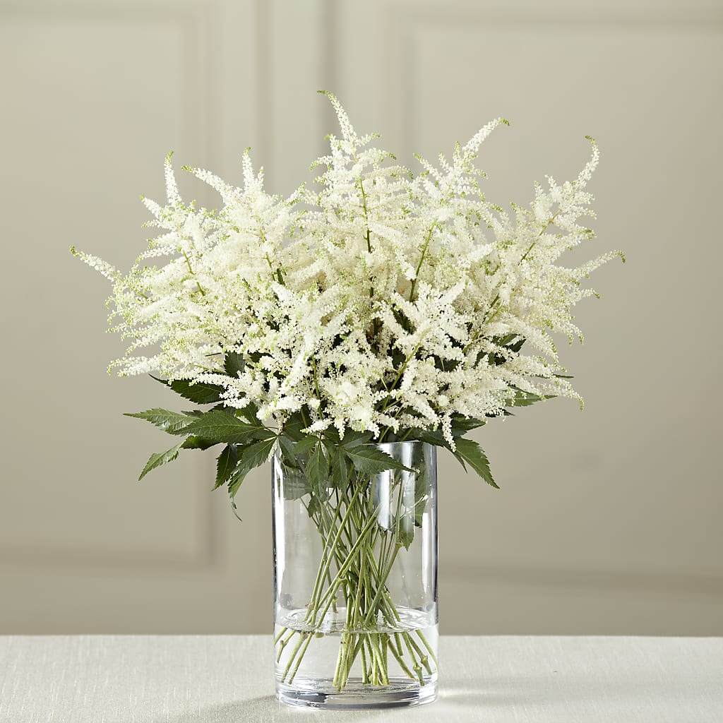 White Astilbe Bouquet – A BEAUTIFUL DAY FLORIST WINE & GOURMET, Port Saint Lucie FL