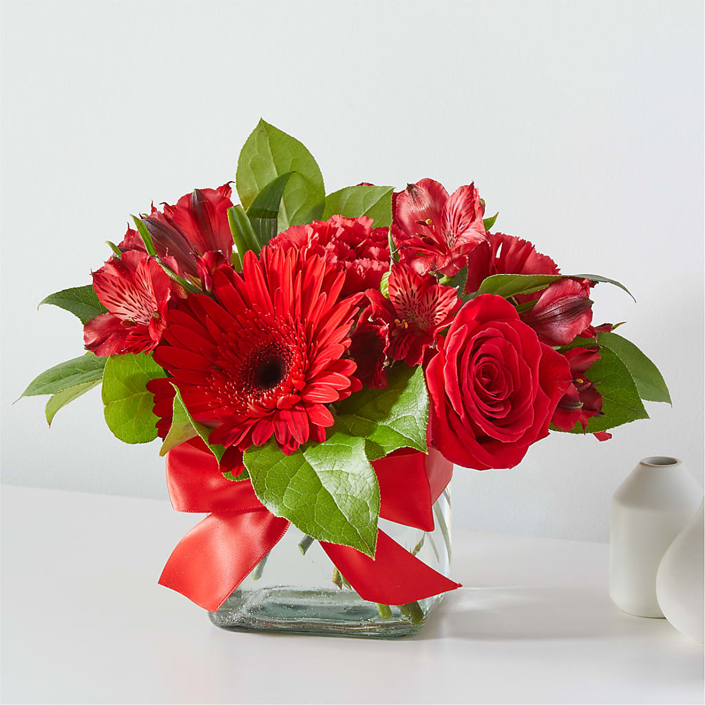 Red Hot Bouquet – A BEAUTIFUL DAY FLORIST WINE & GOURMET, Port Saint Lucie FL