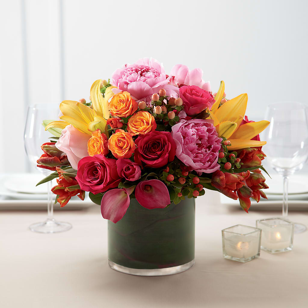 Color Mix Arrangement – A BEAUTIFUL DAY FLORIST WINE & GOURMET, Port Saint Lucie FL