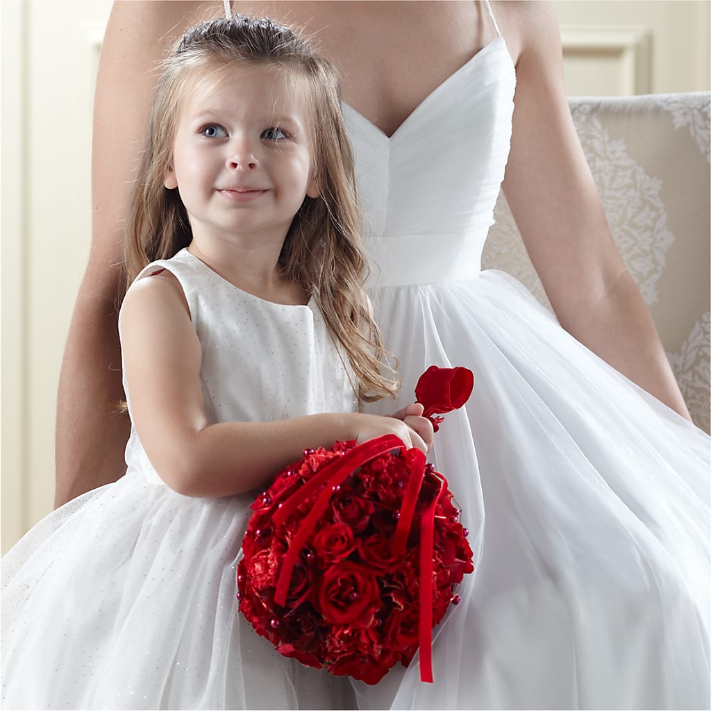 Pure at Heart Flower Girl Arrangement – A BEAUTIFUL DAY FLORIST WINE & GOURMET, Port Saint Lucie FL