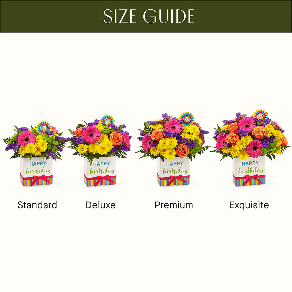 Birthday Brights Bouquet – A BEAUTIFUL DAY FLORIST WINE & GOURMET, Port Saint Lucie FL