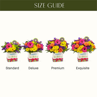 Birthday Brights Bouquet – A BEAUTIFUL DAY FLORIST WINE & GOURMET, Port Saint Lucie FL