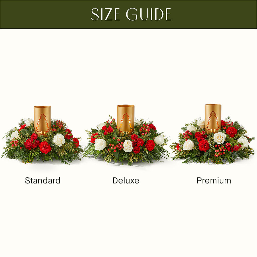 December Dreams Centerpiece – A BEAUTIFUL DAY FLORIST WINE & GOURMET, Port Saint Lucie FL