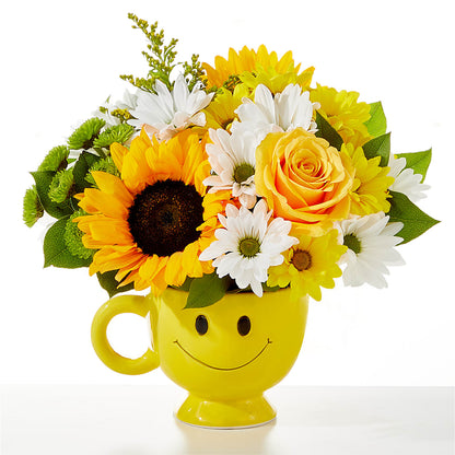 Be Happy Bouquet – A BEAUTIFUL DAY FLORIST WINE & GOURMET, Port Saint Lucie FL