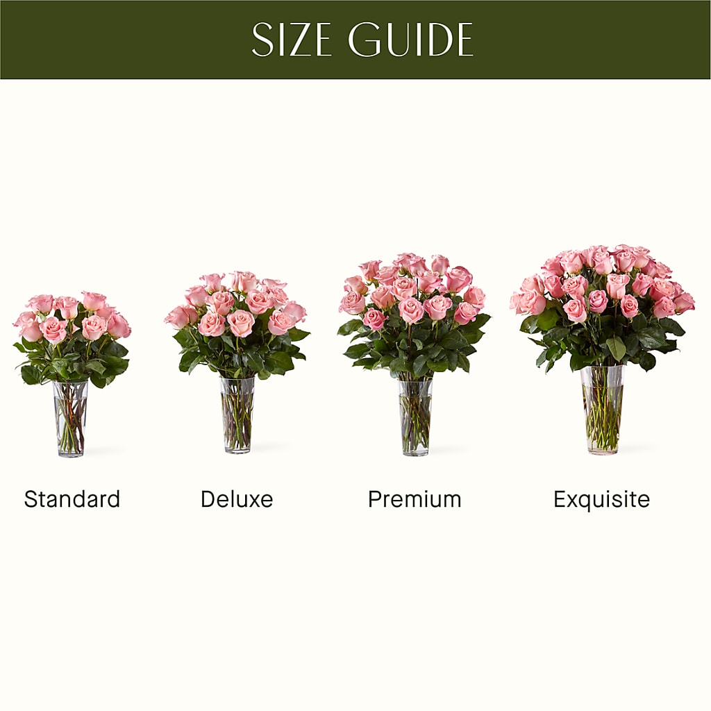 Long Stem Pink Rose Bouquet – A BEAUTIFUL DAY FLORIST WINE & GOURMET, Port Saint Lucie FL