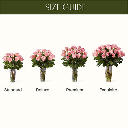 Long Stem Pink Rose Bouquet – A BEAUTIFUL DAY FLORIST WINE & GOURMET, Port Saint Lucie FL