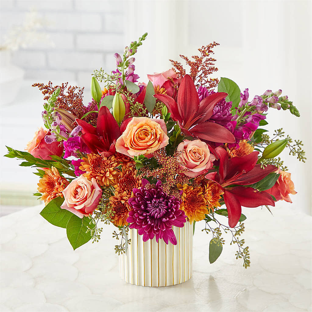 Burgundy Landscape Bouquet – A BEAUTIFUL DAY FLORIST WINE & GOURMET, Port Saint Lucie FL