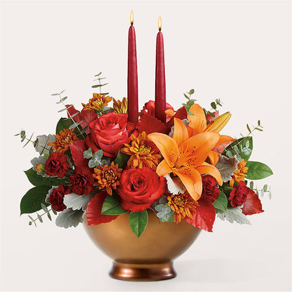 Fruits of Fall Centerpiece – A BEAUTIFUL DAY FLORIST WINE & GOURMET, Port Saint Lucie FL
